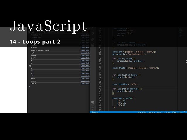 JavaScript 14 🧬  loops part 2