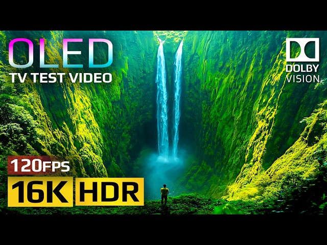 Amazing Nature with Relaxing Music | 16K HDR 120fps Dolby Vision (8K/4K TV Test)