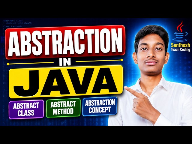 Abstraction in Java Telugu | Abstract Class & Abstract Method | Java OOPs Concepts |Java Full Course