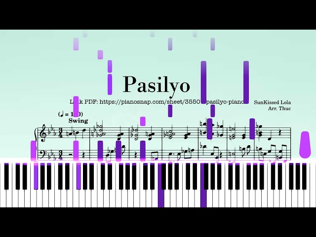 Pasilyo | Piano Tutorial [PDF + MIDI]