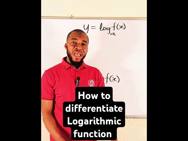 How to differentiate Logarithmic function