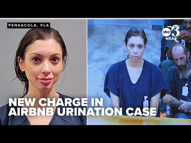 Woman faces new charge of urinating on Pensacola Airbnb furniture, causing $17K in damage