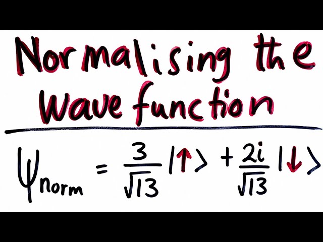 Normalization of the Wave Function & Orthonormal Condition | Quantum Mechanics Explained