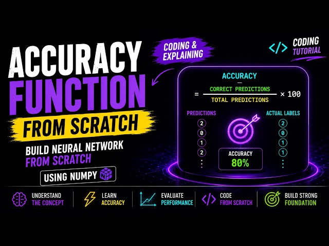 6. Accuracy Function | Build Neural Network from Scratch