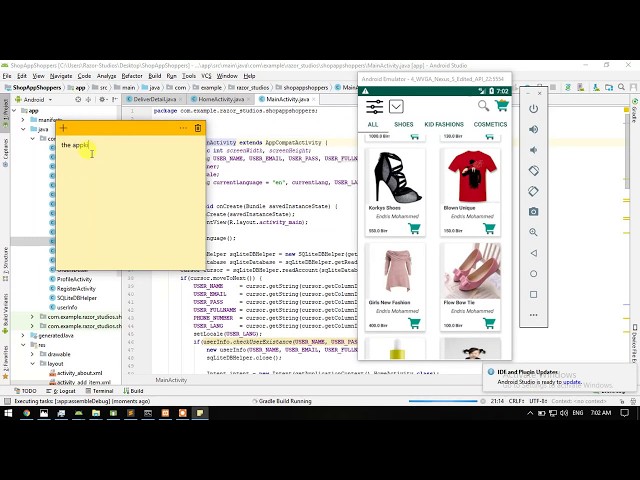 Android Shopping App Source Code