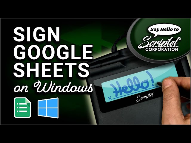Installing ScripTouch Google Sheets Add on and Signing a Spreadsheet