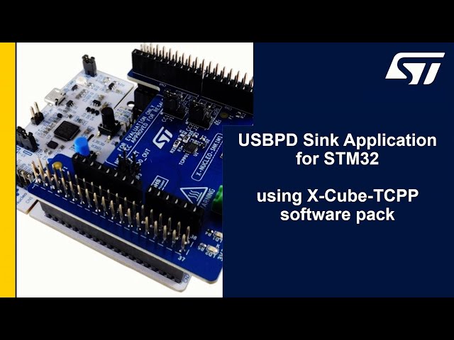 How to build an USBPD Sink application using the X-Cube-TCPP software pack