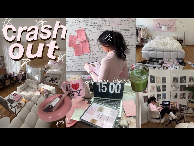 36h study vlog 🩰🪽(cry for help) aesthetic productive library/ cafe study sessions