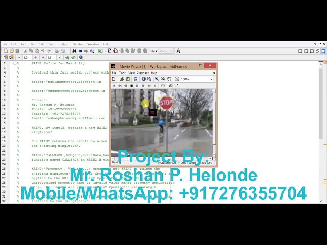 Traffic Sign Detection using image processing matlab project code