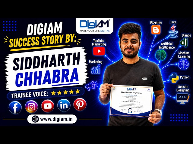 Why Siddharth Choose DigiAM for Python Course | Bareilly, Delhi & Noida.