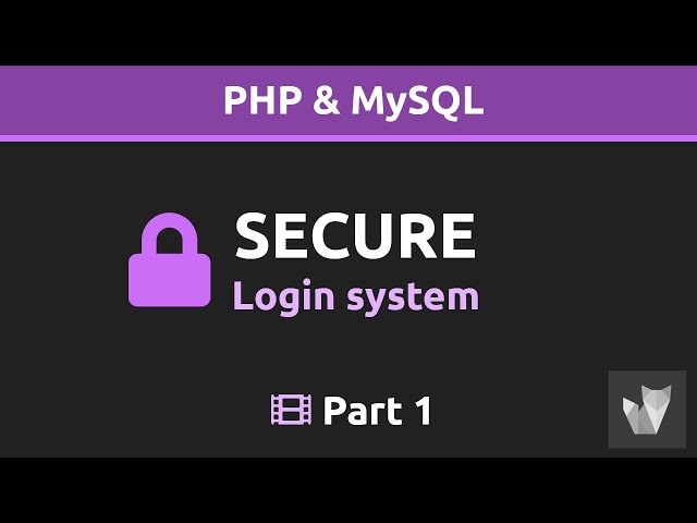 Secure login, register system with PHP and MySQL  | Part 1 - Register Form