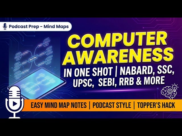 Computer Awareness One Shot 🚀 Topper’s "Mind Map" Hack 🧠 | RRB, NABARD, SEBI, SSC & more
