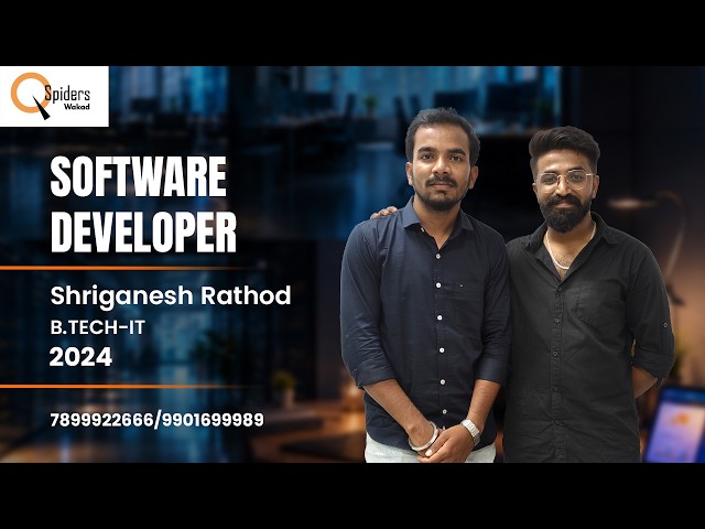 B.tech It candidate has successfully secured a Software Developer Placement!