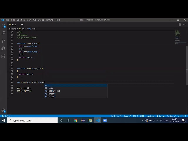 Javascript ES6 new features (ECMA 2015)