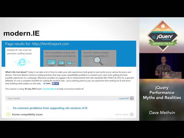 jQuery Performance Myths and Realities - Dave Methvin