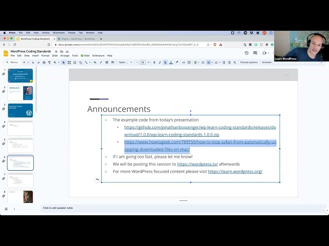 WordPress Coding Standards