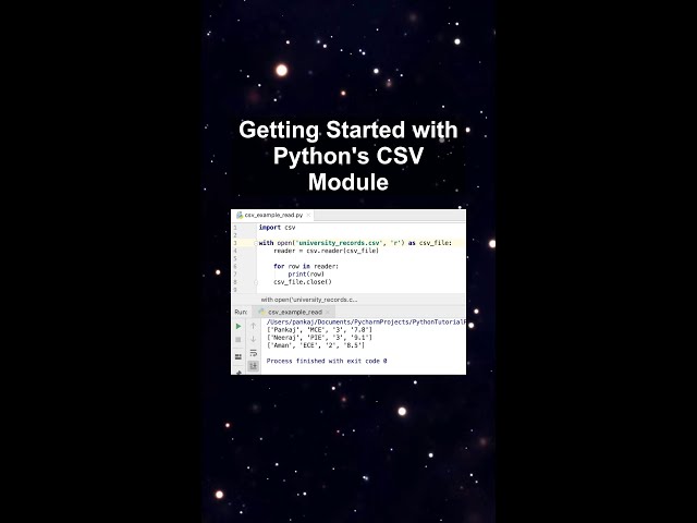 Getting Started with Python's CSV Module #ai #artificialintelligence #machinelearning #aiagent
