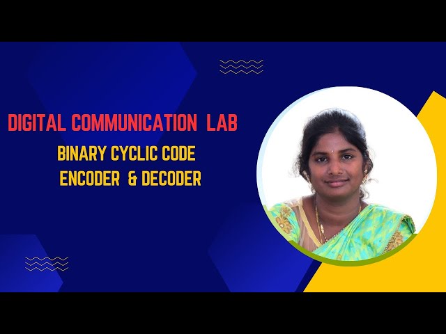Digital communication#Binary cyclic code Encoder&Decoder experiment#Error detection and correction