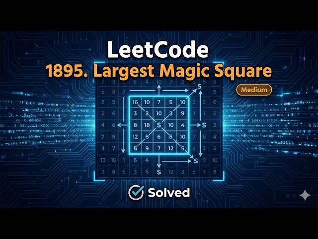 Can You Solve This Grid Problem? (Largest Magic Square)