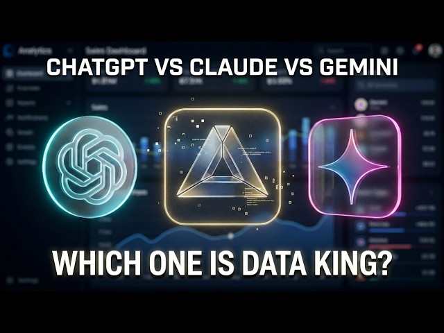I Tested ChatGPT, Claude & Gemini for Data Analytics (Surprising Winner! 😮)