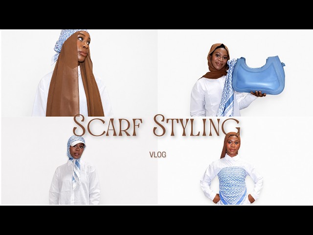 4 WAYS TO STYLE A SQUARE SCARF ✨ #stylinginspo #scarf