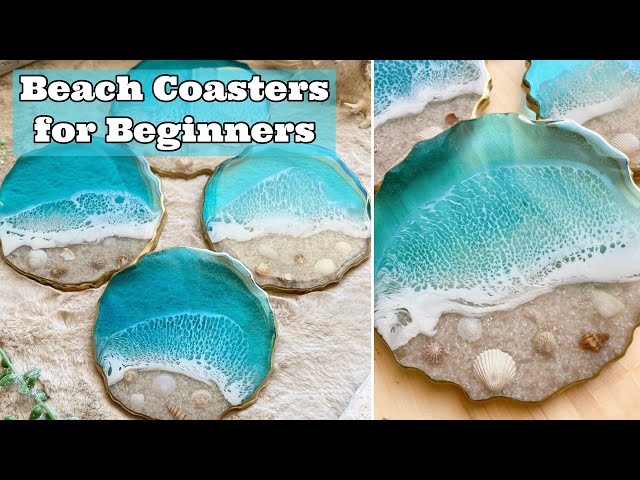 Resin Art for Beginners: Complete Resin Beach Coaster Tutorial