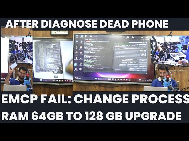 “Dead Phone ka Open Heart Operation 💉  eMCP Fail to 128GB Upgrade”eMCP Fail Surgery