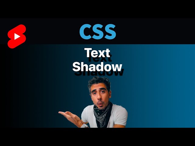 CSS Text Shadow Effect in 1 Minute - Tutorial for beginners #shorts