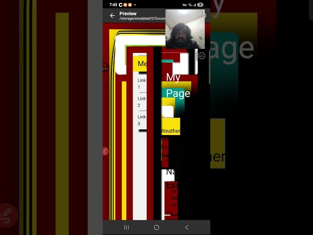 Andriod web page development in html css javascript and sql database by teacher trab omerkhail