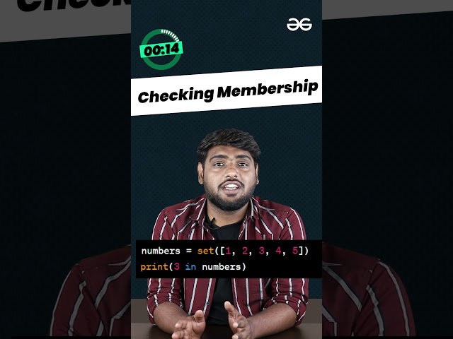 60 Seconds TRICK to Optimize your PYTHON Code | GeeksforGeeks #shorts