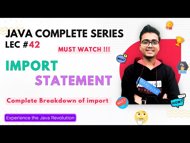 Import Statement in java | Java Tutorial #42