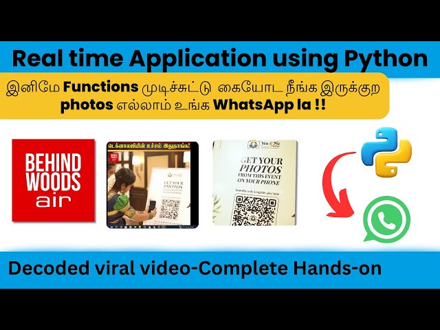 Face Recognition project using python with handson in tamil #hopeai #ai
