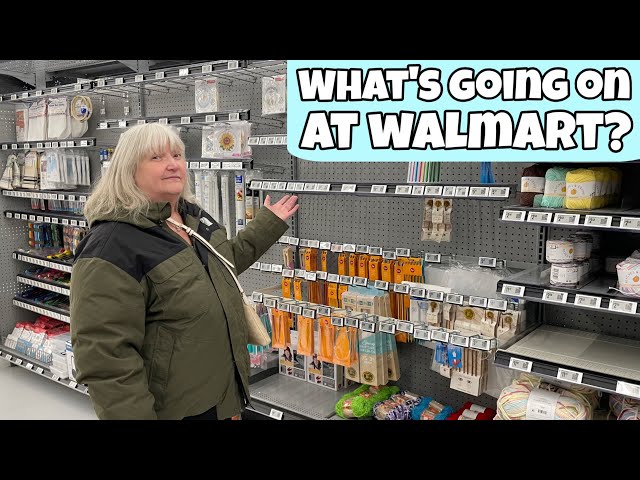 What's Going On With The Yarn Aisle At Walmart? Are They Getting Rid Of It?  #walmart #yarn