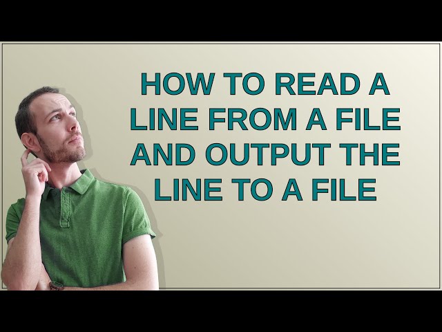 Unix: How to read a line from a file and output the line to a file