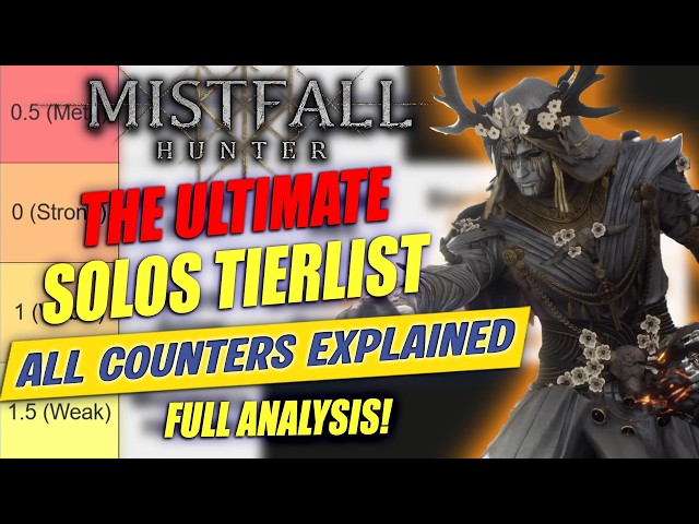 THE ULTIMATE MISTFALL HUNTER SOLOS TIERLIST | ALL COUNTERS AND EVERYTHING EXPLAINED!