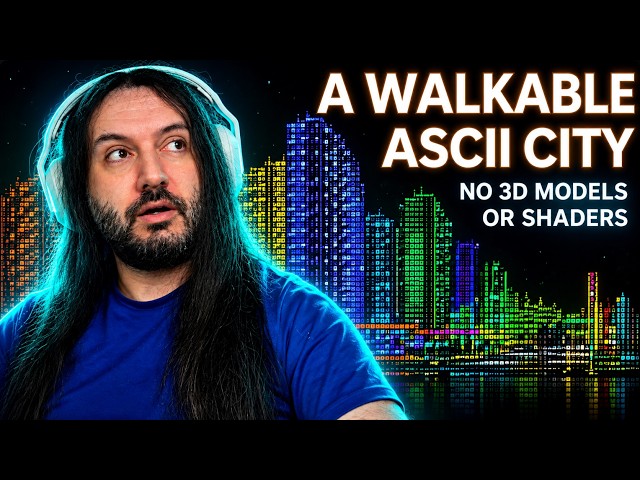 A Walkable ASCII Cyberpunk City in One HTML File!?