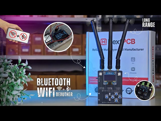 DIY ESP32 Bluetooth + Wi-Fi Jammer | DIY Wifi Jammer & Deauther Using ESP32 | Easy Steps