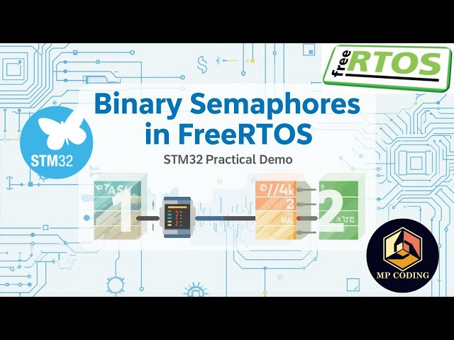 Binary Semaphores in FreeRTOS with STM32 (Synchronization Primitives #01)