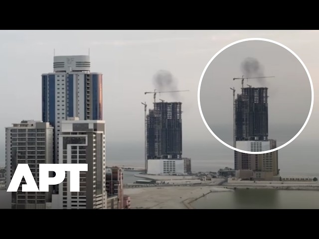 WATCH: Smoke Trails Over Manama Sky After IRGC Missiles Target Bahrain | APT