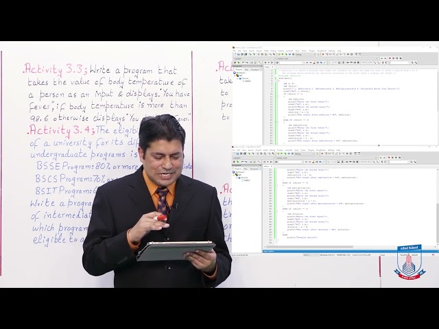Class 10 - Computer Studies - Chapter 3 - Lecture 6 - Activities: 3.1 to 3.6 - Allied Schools