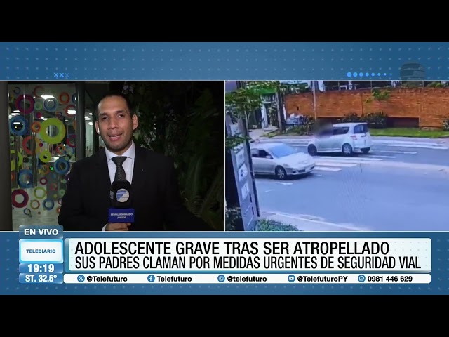 Estudiante está grave tras choque