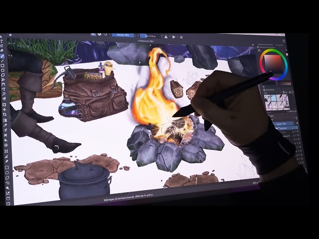 Drawing A Campfire (Timelapse)