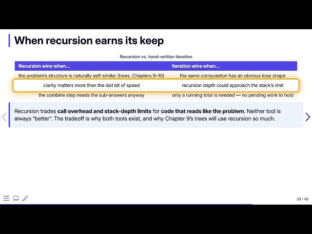 Recursion: Design Tradeoffs — Data Structures in C