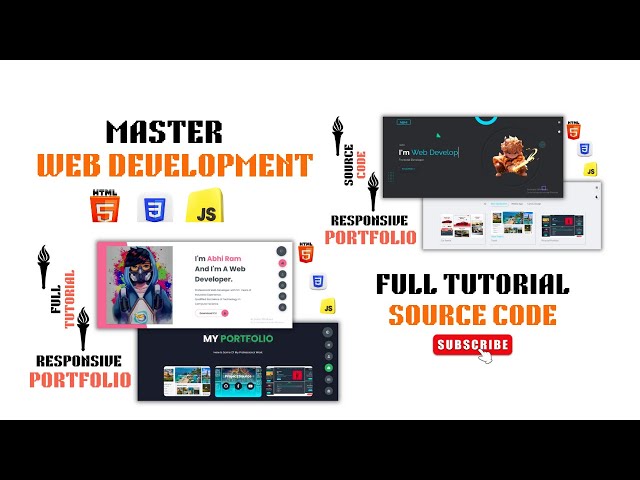 Master Frontend Web Development With 2 Real World Portfolios Using Html CSS JS Full Tutorial