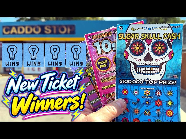 NEW TICKET WINNERS! 10X Sugar Skull Cash 💀 20X Electric 10s