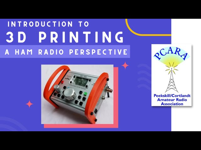 Introduction to 3D Printing - A Ham Radio Perspective