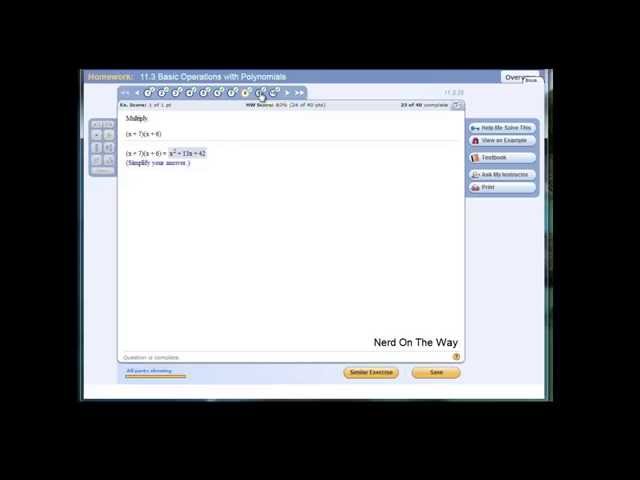 Pearson Technical Math - 11.3 Basic Operations with Polynomials