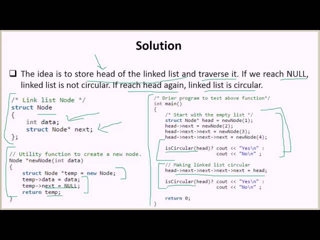 Check if a linked list is Circular Linked List | GeeksforGeeks
