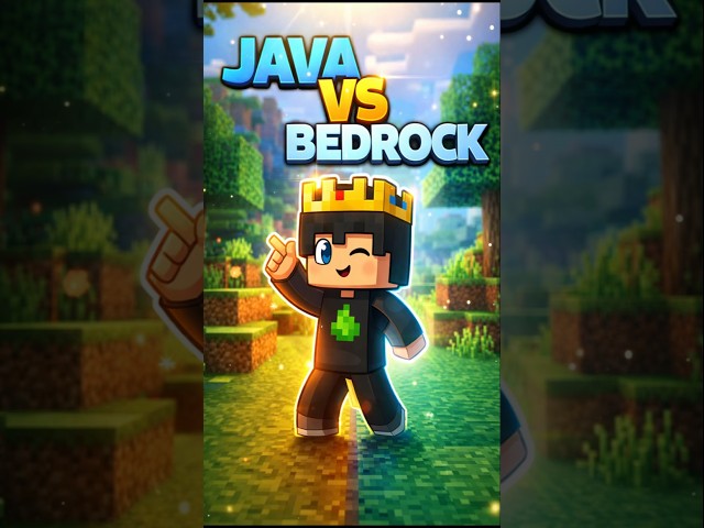 JAVA VS BEDROCK | #minecraft #shorts #gameroxyy #vecna #crazyteam