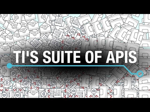 TI's suite of application programming interfaces (APIs)